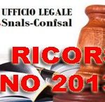 RICORSO 2013 SNALS